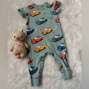 Tea Collection Colorful Cars Baby Romper